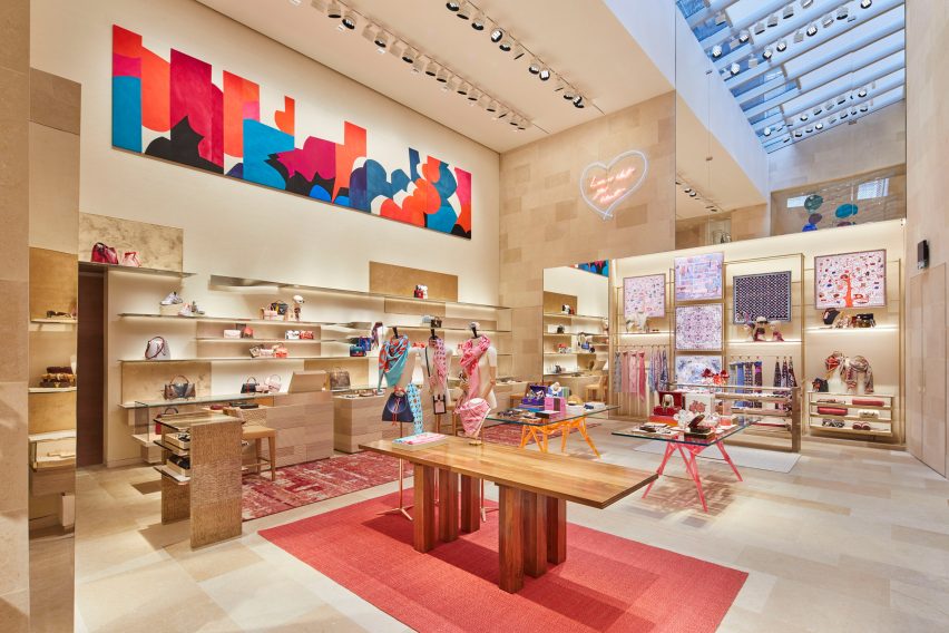 Louis Vuitton store on London's New Bond Street, designed by Peter Marino