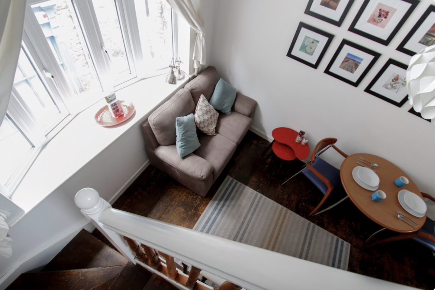 small living room in Galway airbnb