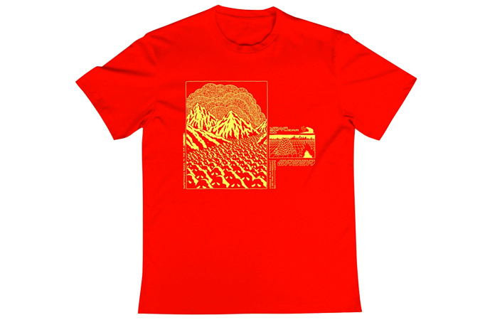 DISPLACED RED ORGANIC T-SHIRT