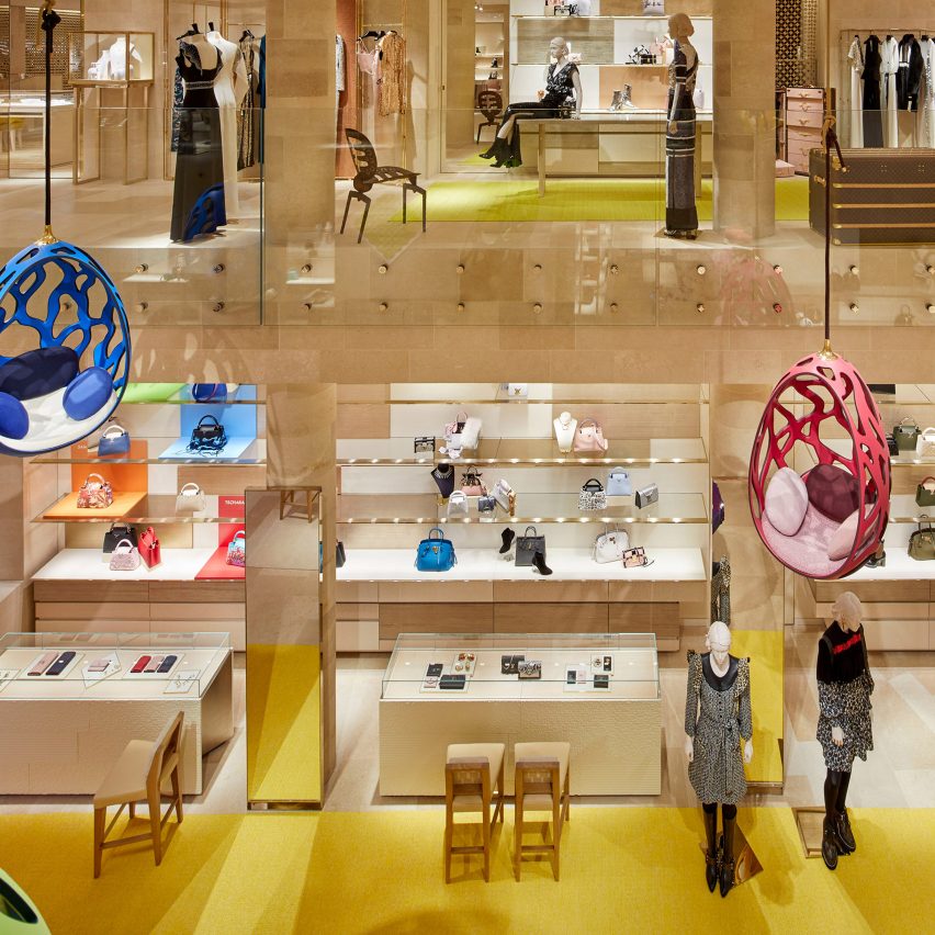 Louis Vuitton store on London's New Bond Street, designed by Peter Marino