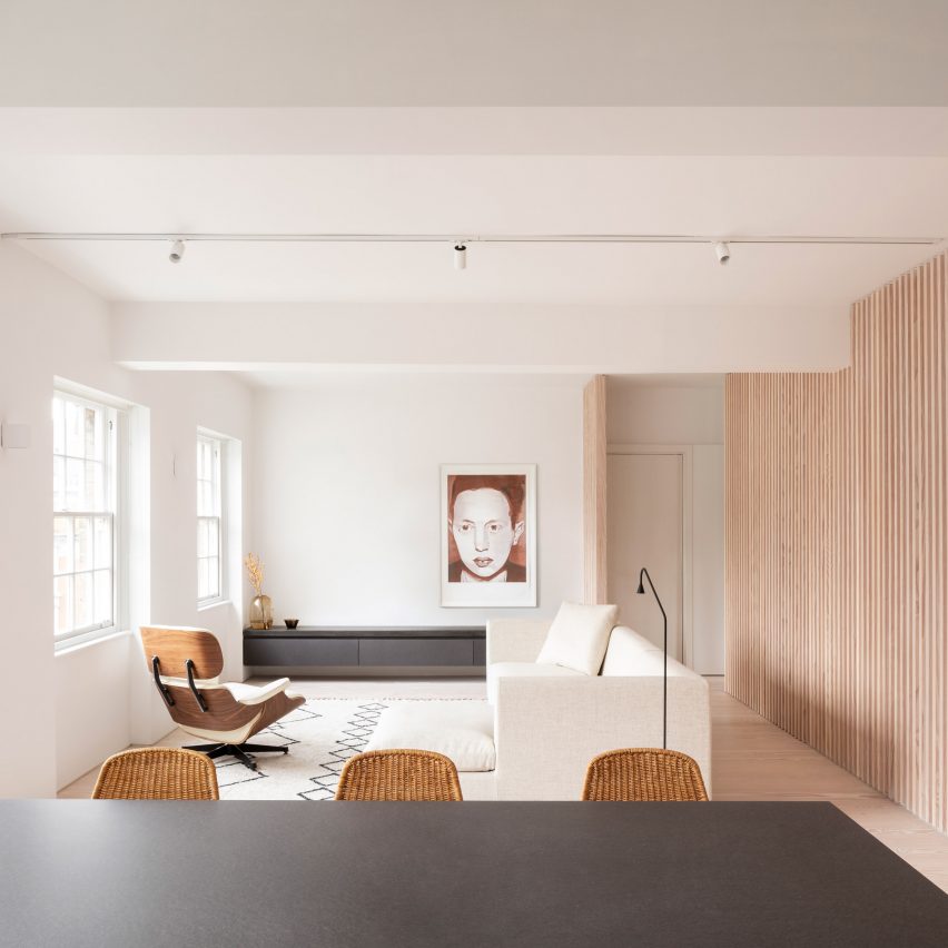 Interiors of a Marylebone apartment, designed by Proctor and Shaw