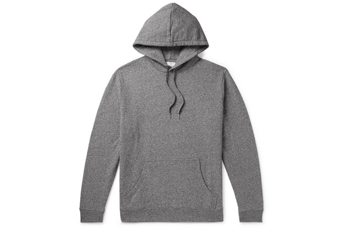 SUNSPEL Mélange Loopback Cotton-Jersey Hoodie