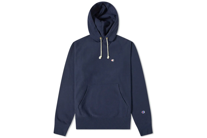 CHAMPION REVERSE WEAVE HOOD SCRIPT LOGO HOODY