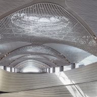 Flow Wall in Istanbul Airport designed by Softroom using parametrics