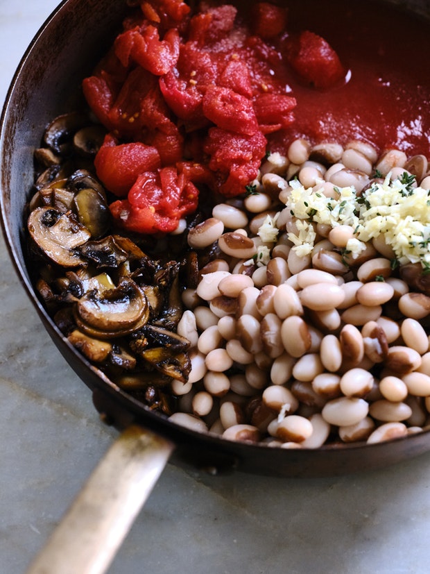 Heirloom Bean and Mushroom Carnitas Casserole