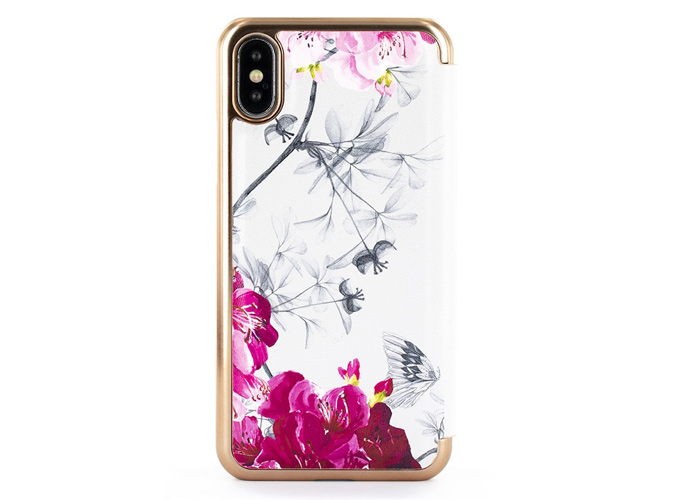 TED BAKER MIRROR FOLIO CASE FOR IPHONE X