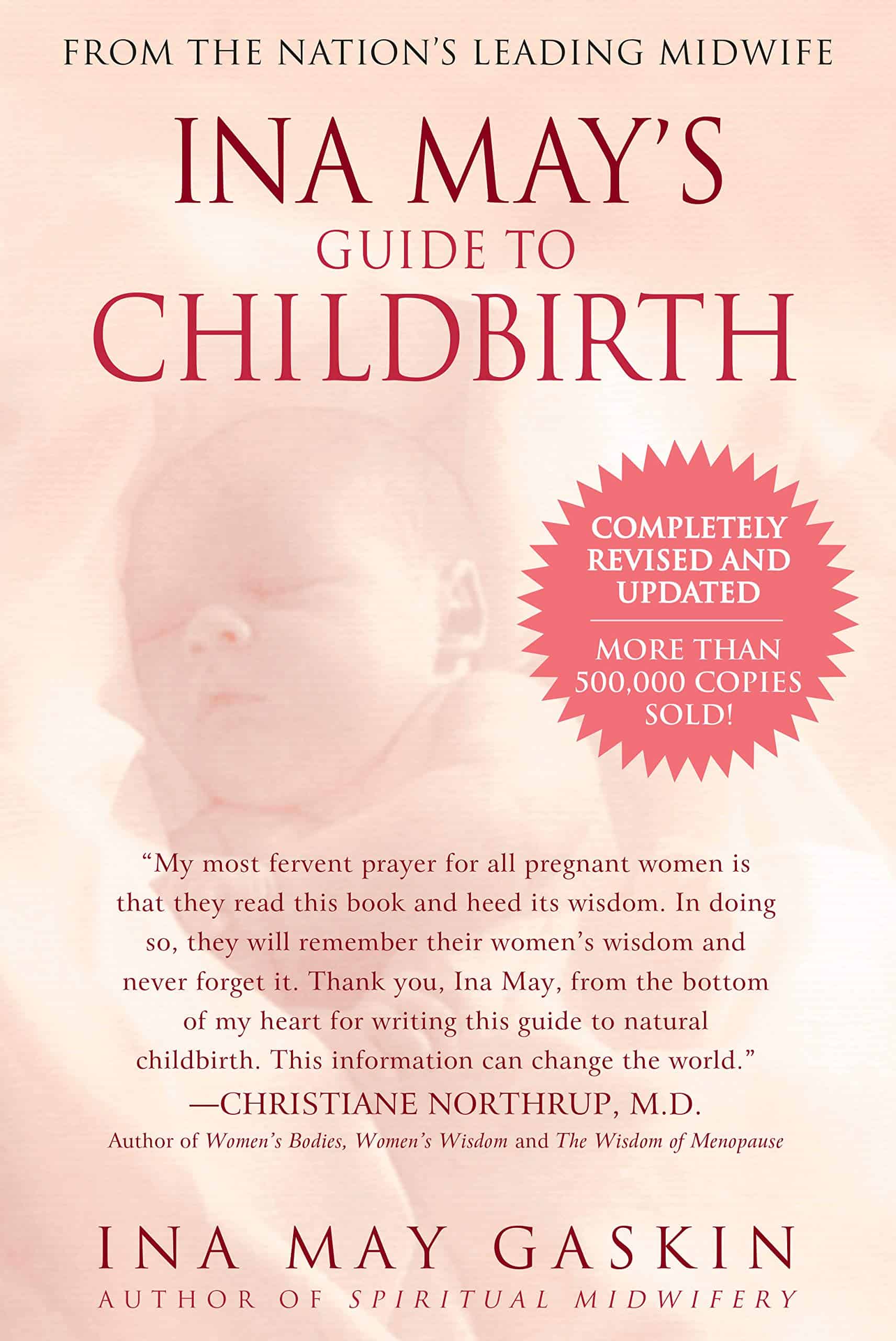 Cover to pregnancy pregnancy book Ina May's Guide to Childbirth