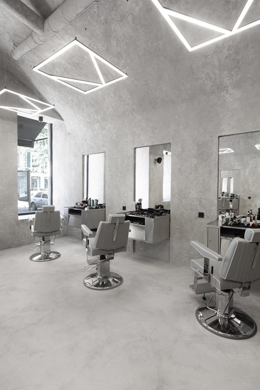 Kult barbershop in Ukraine, designed by Sivak & Partners