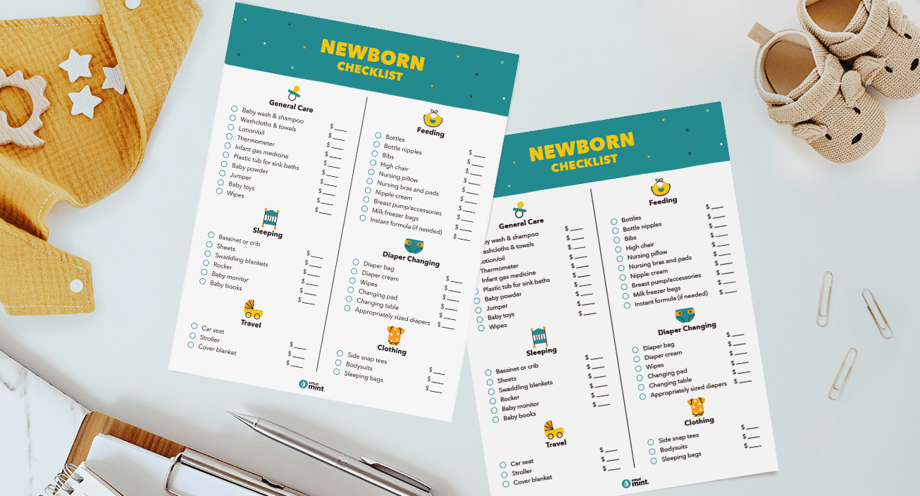 Newborn Checklist Mockup