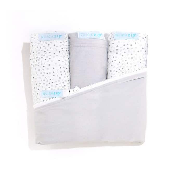 set of quick zip sheets for baby gift