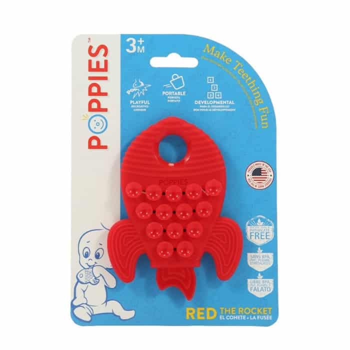 red poppies rocket teether