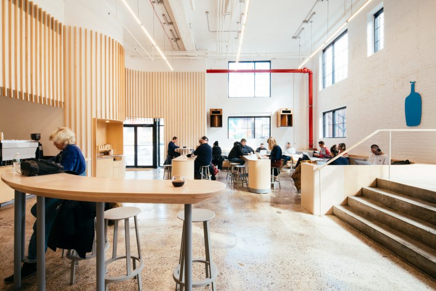 Blue Bottle Williamsburg renovation by Bohlin Cywinski Jackson