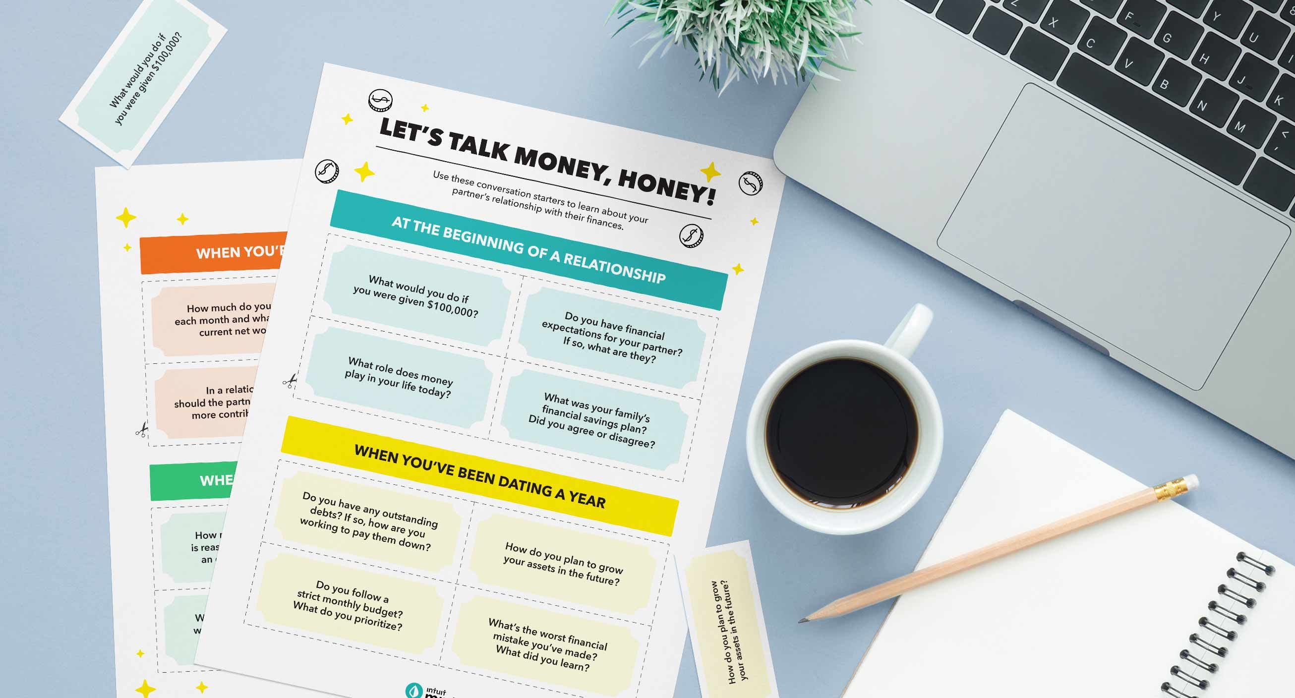 Let's Talk Money, Honey! Mockup