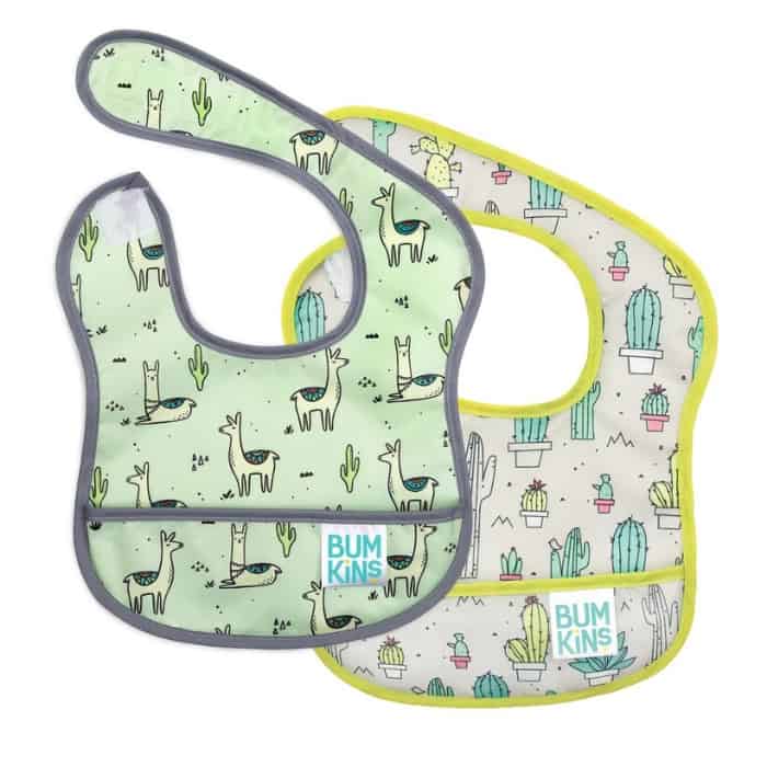 bumpkin bibs with llama design