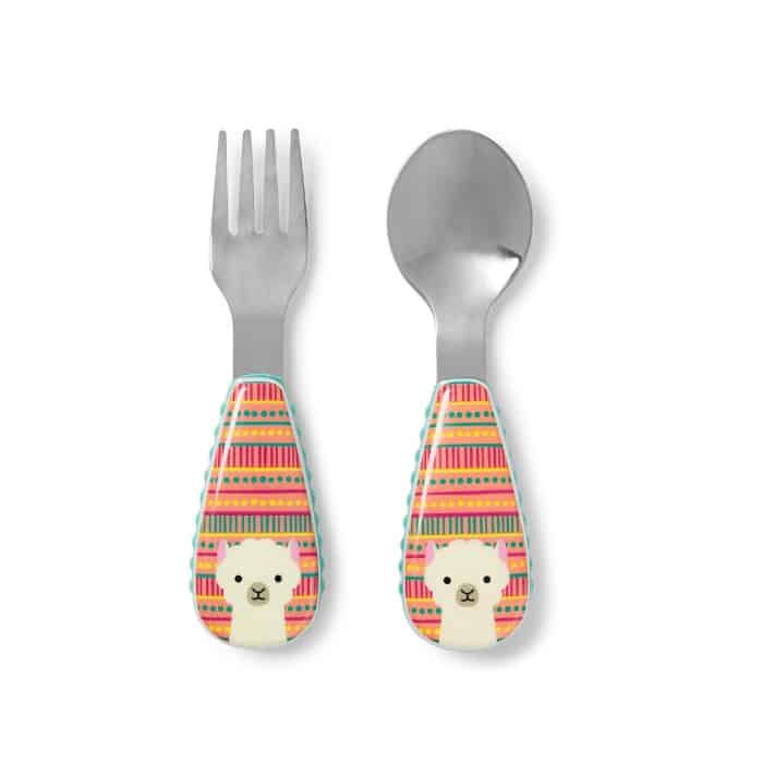 Skiphop llama spoon and fork