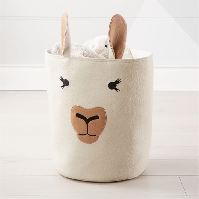 llama storage bin