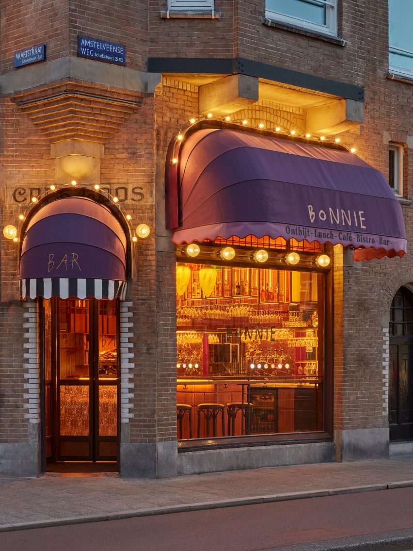 Bonnie restaurant in Amsterdam designed by Studio Modijefsky