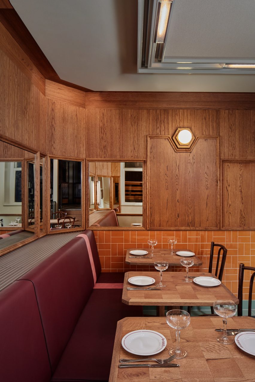 Bonnie restaurant in Amsterdam designed by Studio Modijefsky