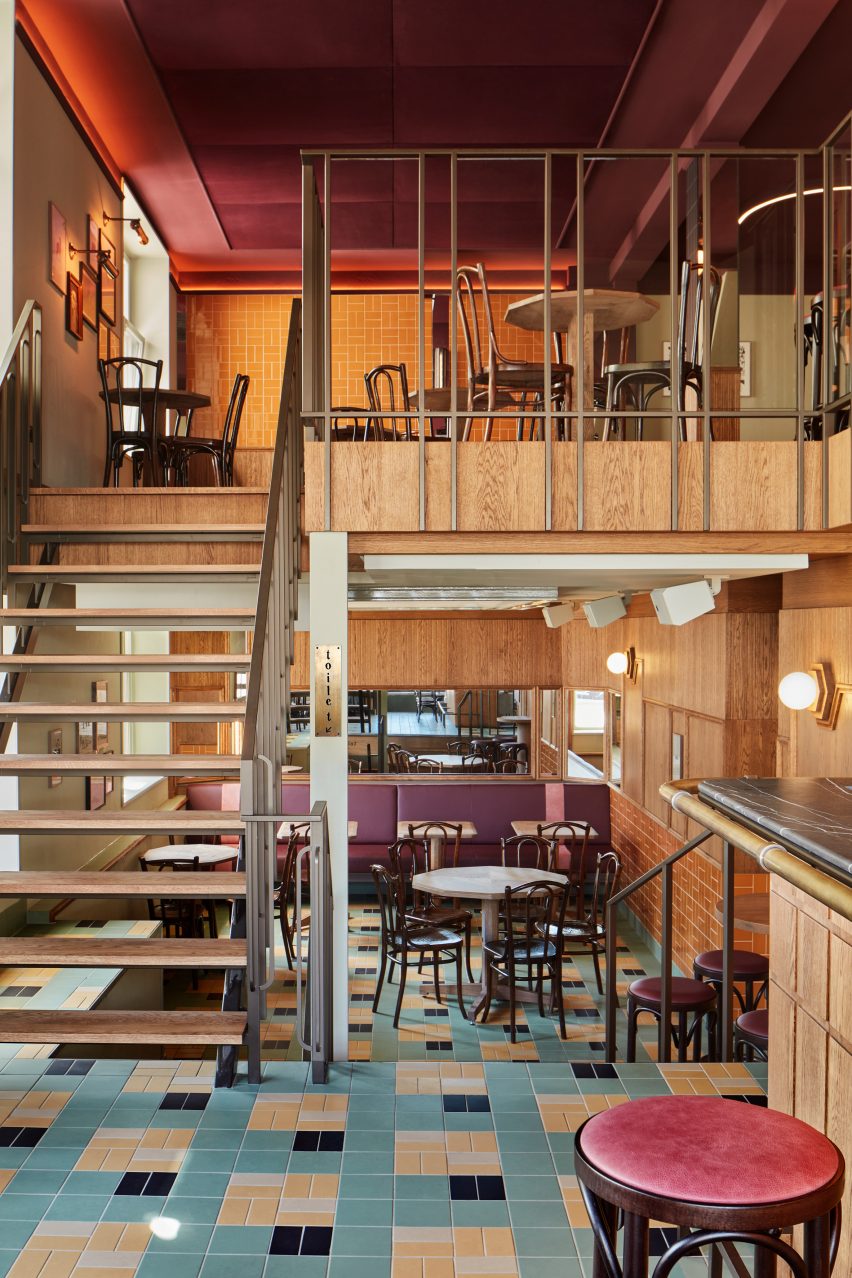 Bonnie restaurant in Amsterdam designed by Studio Modijefsky